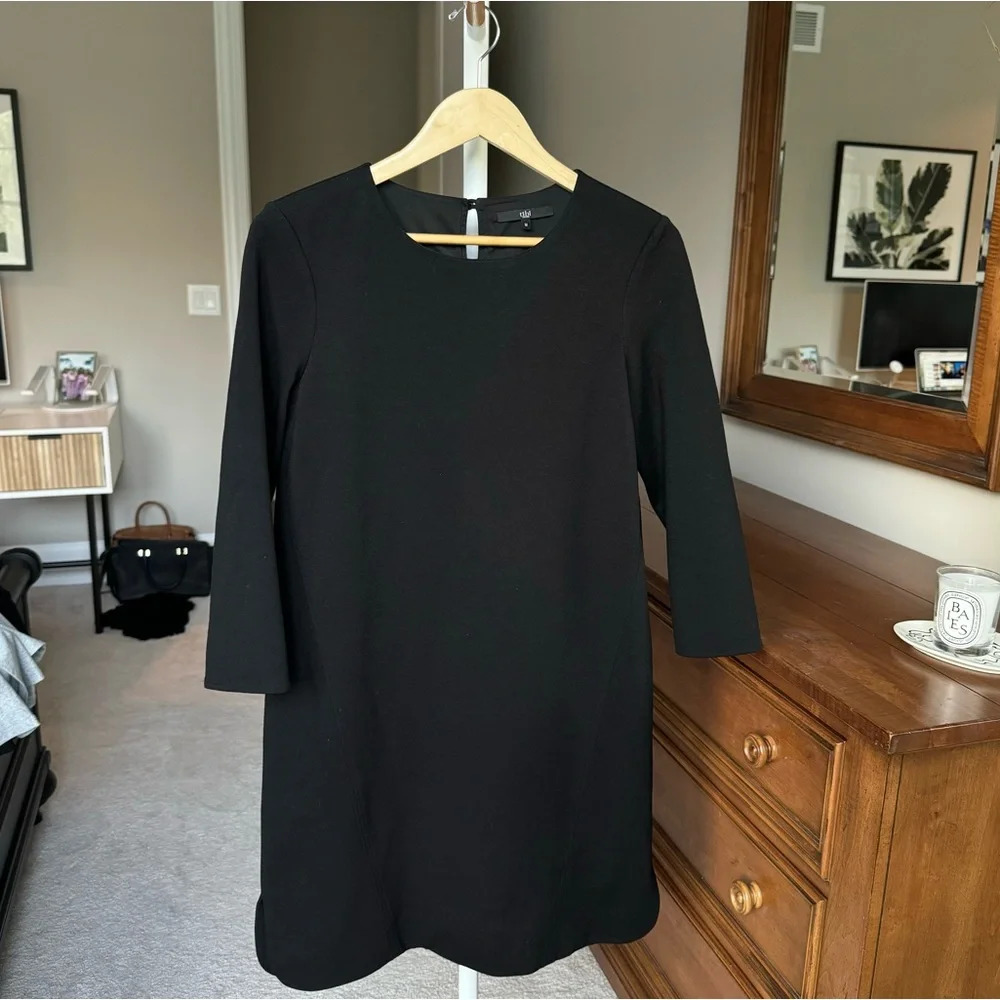 Tibi Black Crew Neck Dress - Picture 4 of 10